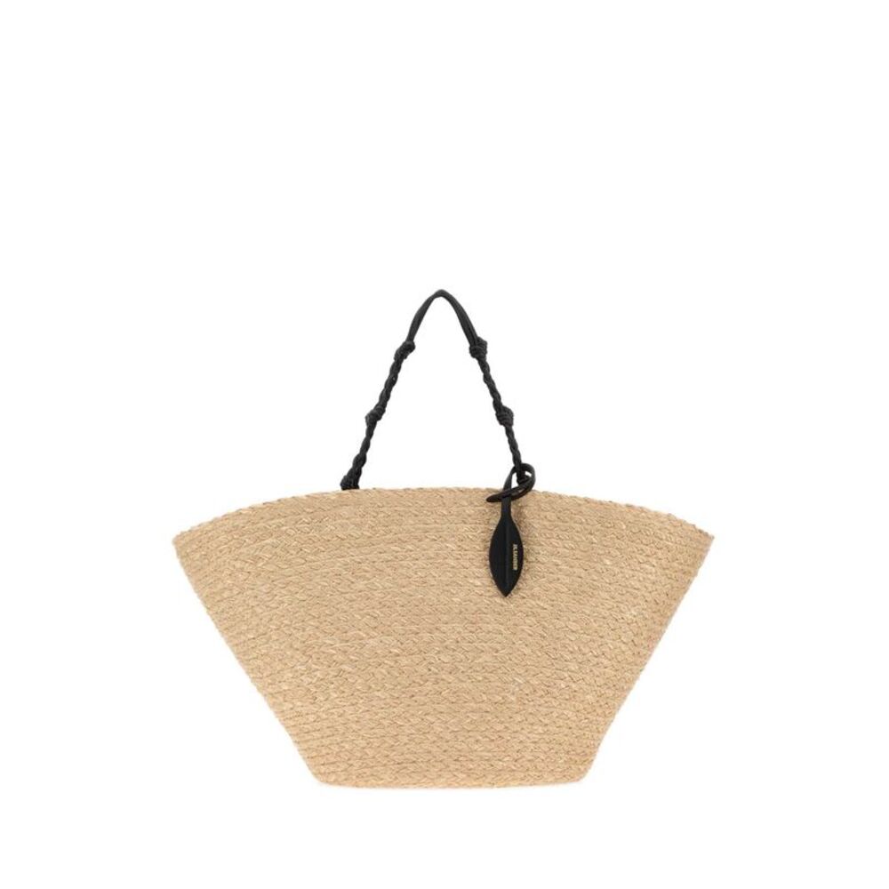 Jil Sander Women Raffia Large Tangle Bucket Bag
